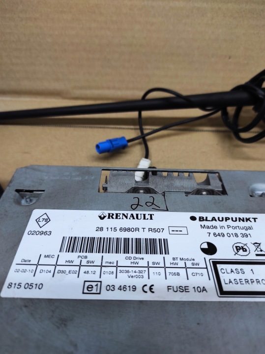 В СБОРЕ НАВИГАЦИЯ RENAULT LAGUNA III TOMTOM 281156980R 259154206R, фото 3