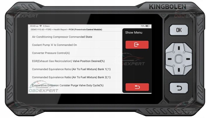 Тестер сканер интерфейс диагностический OBD2 Kingbolen S608 aktualizacje PL, фото 8