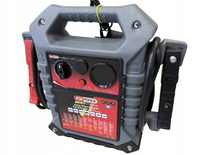 Усилитель пусковой KS Tools 12/24 V 1400-700 A с izolowanymi klemami, фото 1
