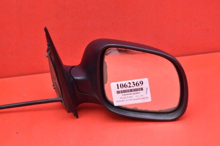 ЗЕРКАЛО ПРАВОЕ ЧЕРНОЕ МЕХАНИЧЕСКОЕ EU 012659 SKODA FABIA 1 I 99-04, фото 4