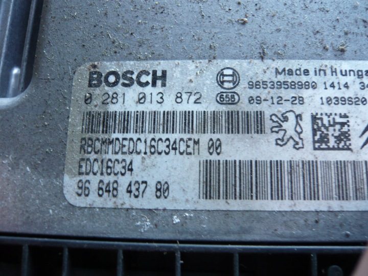 ЭБУ двигателя Citroen C4 Grand Picasso 1.6HDI 0281013872, фото 2