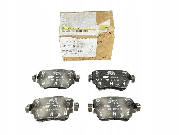 VW AUDI SEAT SKODA КОЛОДКИ ТОРМОЗНЫЕ КОМПЛЕКТ 5Q0698451AL, фото 2