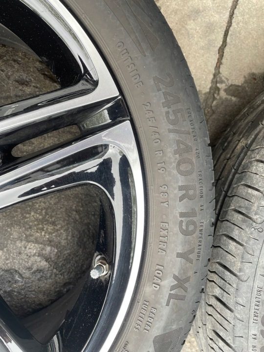 MERCEDES W213 W238 19" КОМПЛЕКТ КОЛЕС, КОЛЕСА ЛЕТО КАК НОВОЕ ШИНЫ 2024 ГОД, фото 10