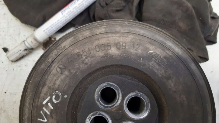 ШКИВ ВАЛА MERCEDES VITO SPRINTER W212 2.2 CDI 651 A6510350912, фото 4