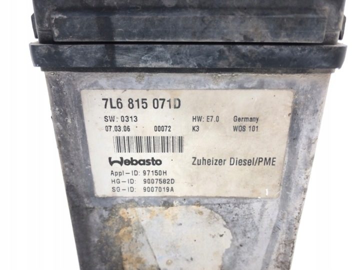 WEBASTO VW TOUAREG 7L6815071D ВНЕДОРОЖНИК 3.0 02-13, фото 5