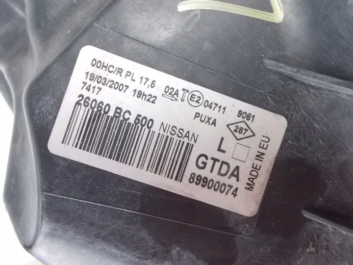 ФАРА ПЕРЕДНЯЯ ЛЕВАЯ 26060BC500 NISSAN MICRA k12 02-07 1,5 dCi, фото 8