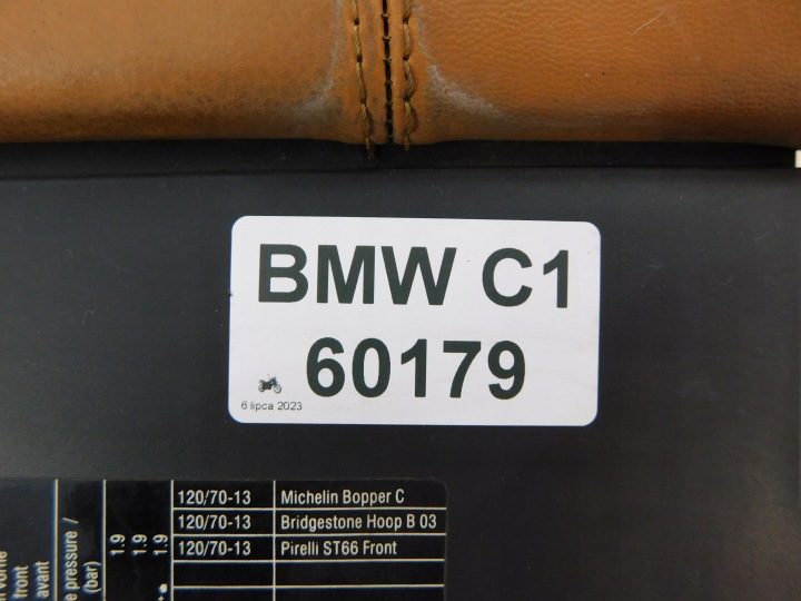BMW C1 125 ПОДГОЛОВНИК ПАССАЖИРА, фото 6
