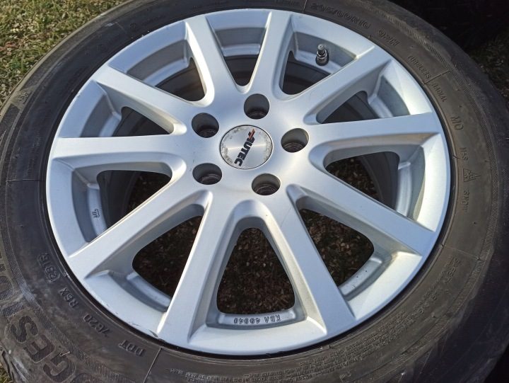 Литые диски 5x112 Skoda Octavia Audi VW Golf 5 Seat Leon шины зимние, фото 4
