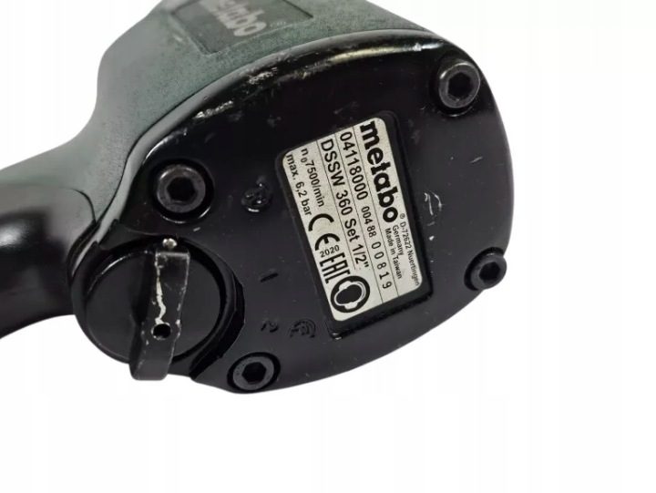 Metabo ударный гайковерт пневматический 1/2" 360 нм DSSW360 комплект + 11 Akcesoriów, фото 5