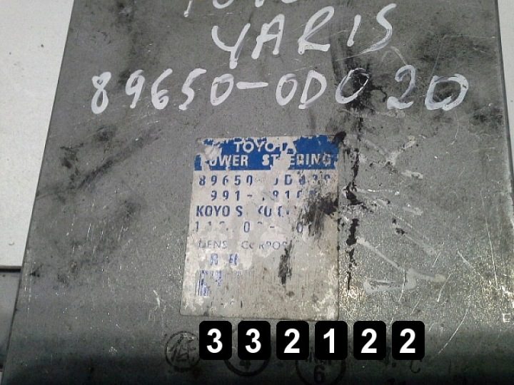 2002 Toyota Yaris ЭБУ 89650-0d020, фото 2
