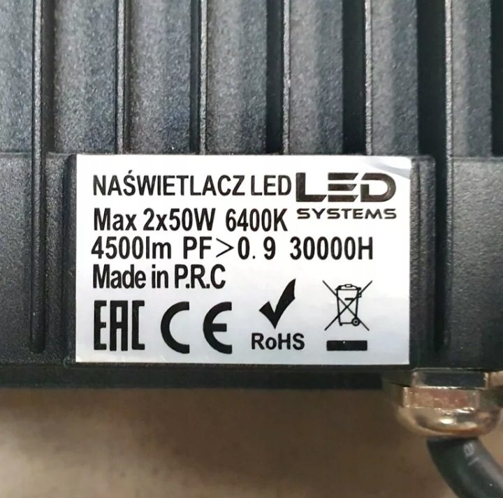 Adviti прожектор с датчиком движения TOS DUO LED 2x20W IP65 4000K 2x1600lm, фото 5