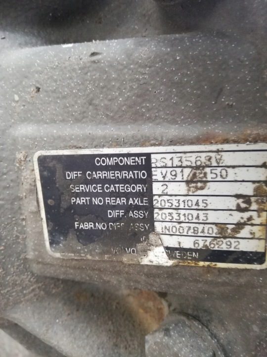 РЕДУКТОР МОСТА VOLVO FM13 EV91 RS13568V EV91/ 2.50, фото 2