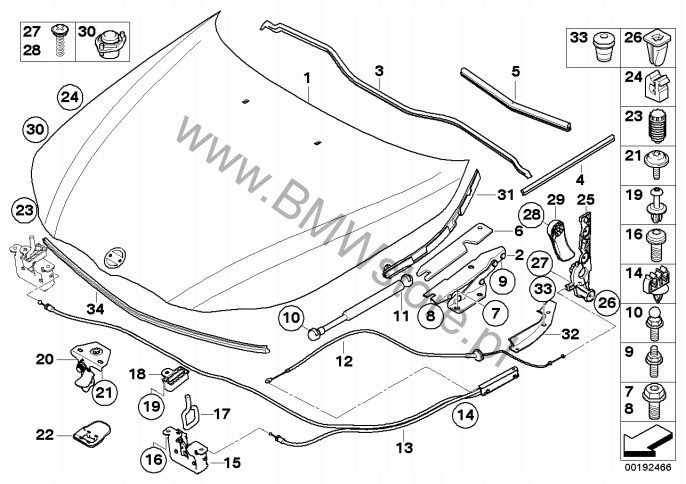 BMW 5 E60 E61 МОЛДИНГ USZCZELNIAJĄCA КАПОТА ПРАВЫЙ УПЛОТНИТЕЛЬ БОКОВОЙ 7138584, фото 8