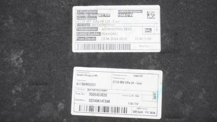 ОБШИВКА БАГАЖНИКА ЛЕВАЯ ОБИВКА MERCEDES CLA W118 A1186905501, фото 4