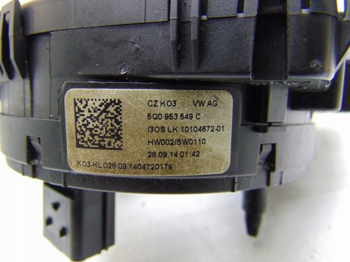 ШЛЕЙФ ПОДРУЛЕВОЙ AIRBAG SEAT LEON III GOLF VII RS3 8V 5Q0953549C, фото 3