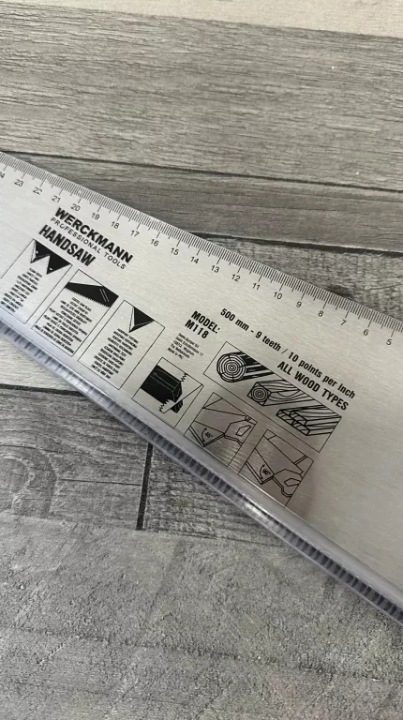 ПИЛА РУЧНАЯ WERCKMANN 500 мм ДЛЯ ДЕРЕВА OSTRA 8 TPI ДЛЯ РЕЗКИ DRZEWA, фото 2