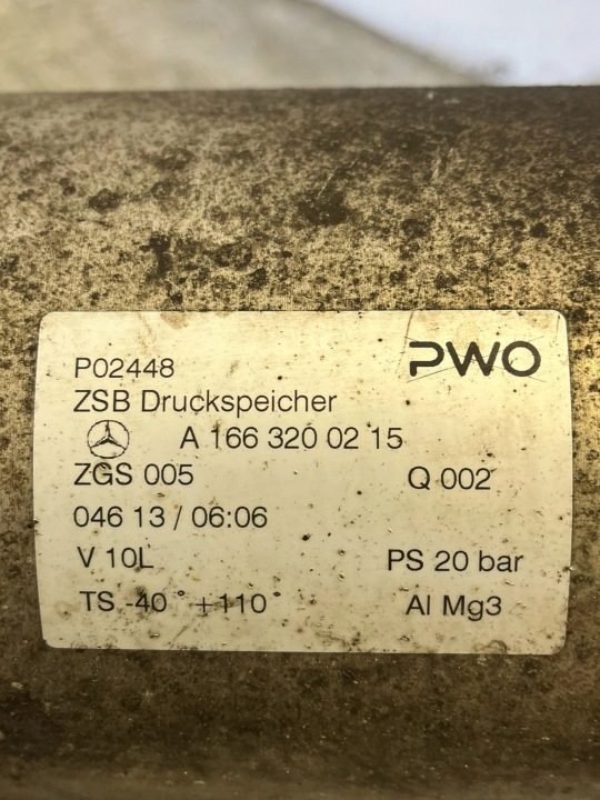 РЕСИВЕР AIRMATIC MERCEDES GL X166 A1663200215, фото 7