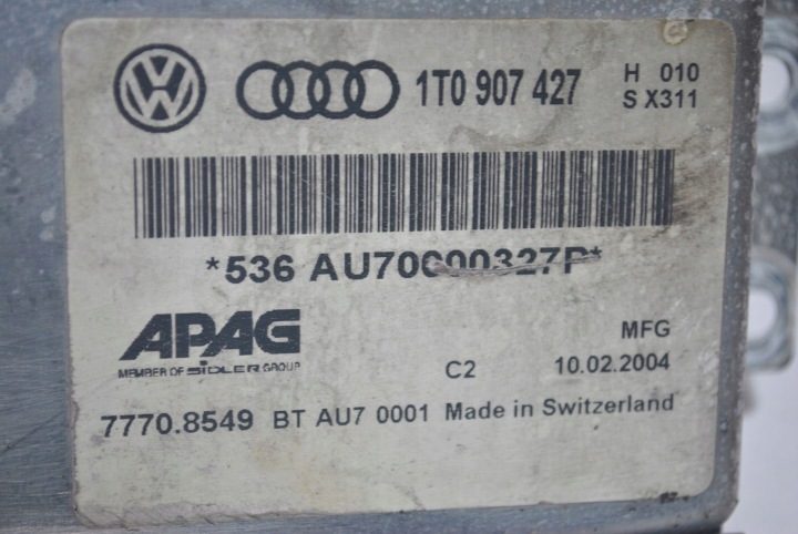 Блок управления коробки передач VW Touran 1T0907427 AU70000327P, фото 3