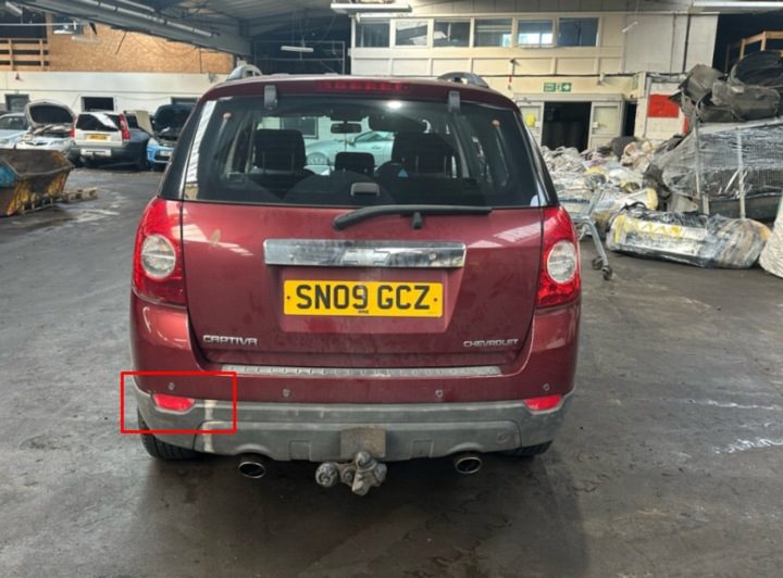 Катафот бампера левый задний Chevrolet Captiva накладка, фото 8