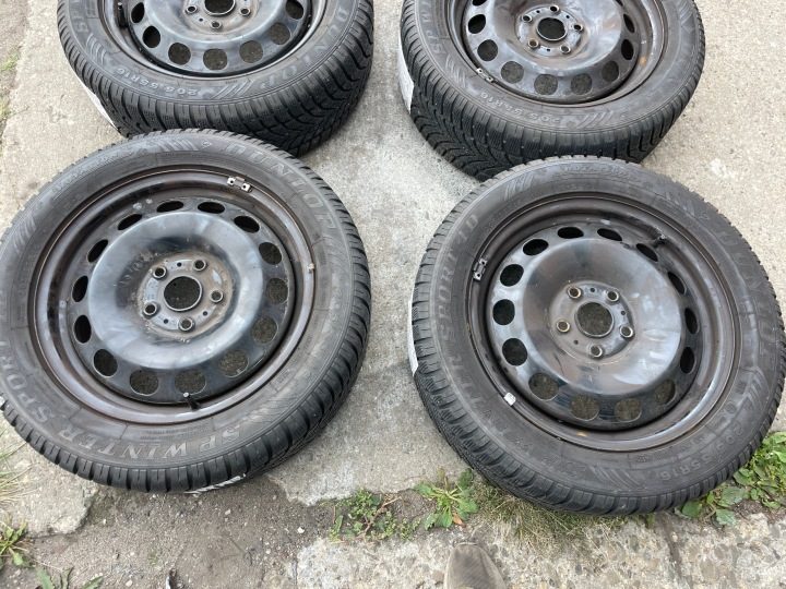 КОЛЕСА ЗИМА VW GOLF VII TOURAN CADDY 6x61 ET48 5x112 + 205/55/16 7 мм +КОЛПАКИ, фото 3
