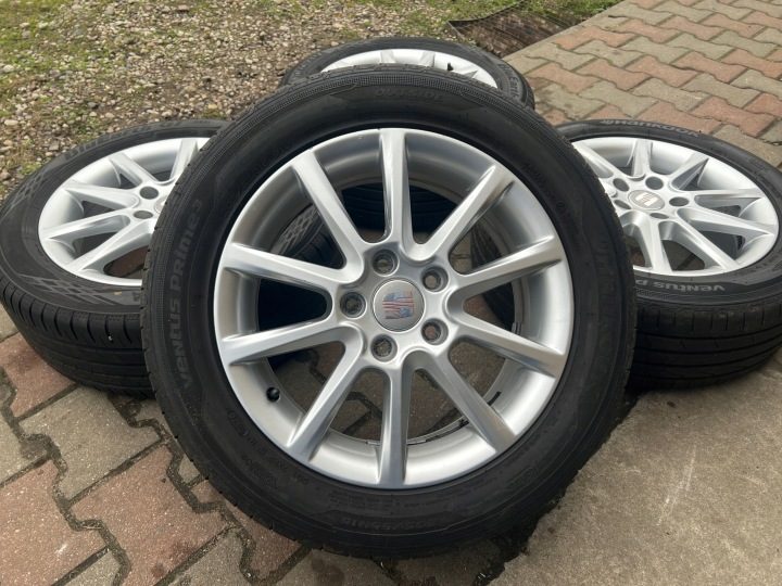 Колеса диски алюминиевые Seat Leon 16'' 5X112 шины лето Hankook 205/55R16 205/55/16, фото 1