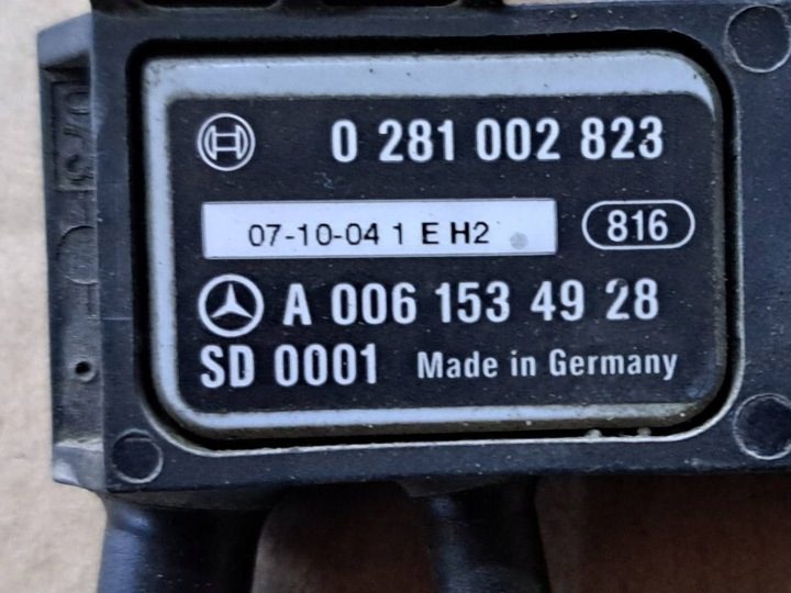 MERCEDES КЛАСС А W169 ДАТЧИК ДАВЛЕНИЯ ВЫХЛОПНЫХ ГАЗОВ ЕВРОПА OE, фото 3