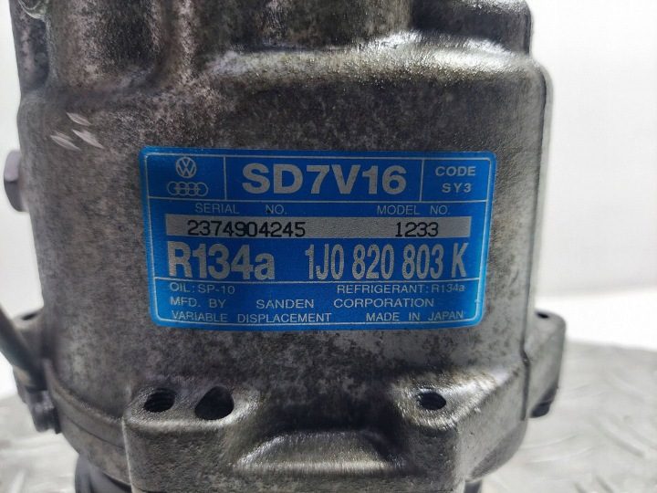 КОМПРЕССОР КОНДИЦИОНЕРА 1J0820803K VW GOLF IV SEAT LEON I 1.9TDI, фото 8