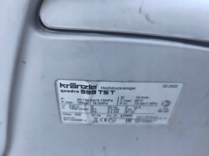 Мойка высокого давления Kranzle Quadro 599 TST 150 бар 610000, фото 4