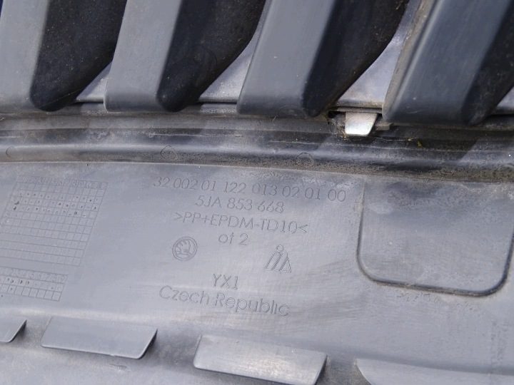 РЕШЕТКА РАДИАТОРА ХРОМ SKODA RAPID I 5J 5JA853668, фото 10