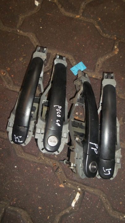 Ручки комплект Polo 9N 5 дв. Кронштейн фары 1.2 12V без ключа, фото 2