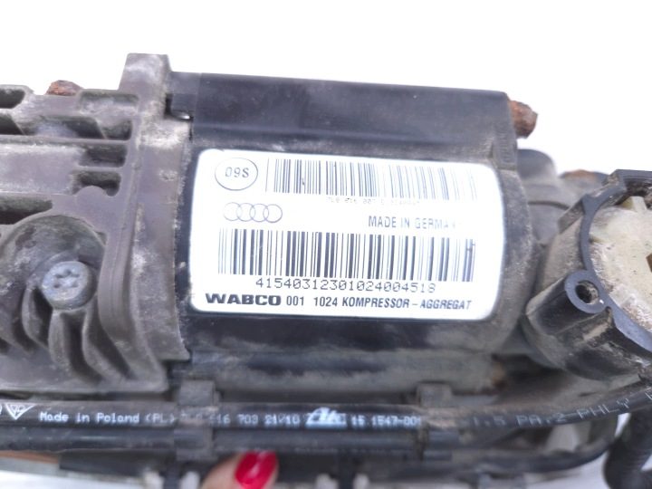 Audi Q7 4L компрессор насос подвески Wabco 4154031230 7L8616007E, фото 2
