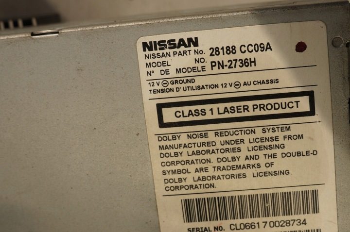 Автомагнитола Nissan BOSE PN-2736H , PN2736H 2-DIN, фото 7