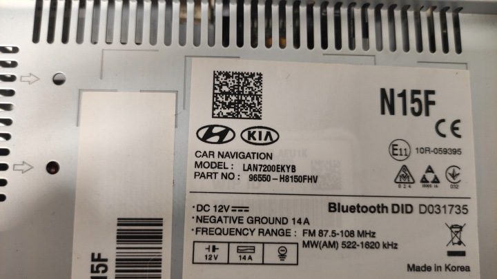 KIA STONIC МАГНИТОЛА НАВИГАЦИЯ ЭКРАН GPS 96550-H8150 КАРТА ИНСТРУКЦИЯ, фото 5