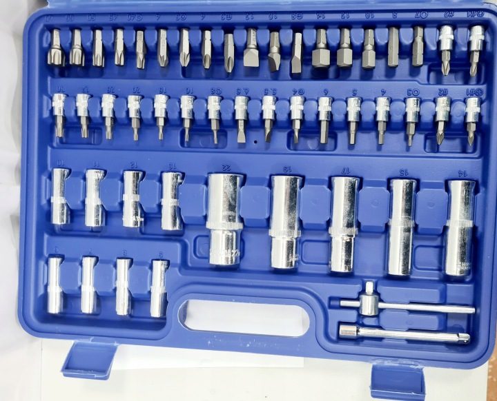 KRTZ108 НАБОР ГОЛОВОК 1/2" + 1/4" 108 шт. 6-KĄT, фото 3