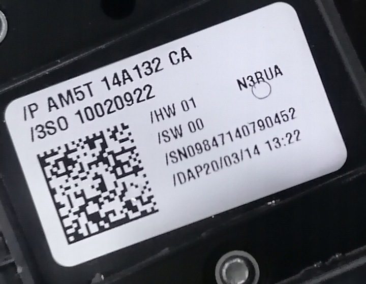 FORD FOCUS MK3 III 14 г. ПАНЕЛЬ БЛОК КНОПОК СТЕКЛОПОДЪЕМНИКОВ AM5T14A132CA, фото 2