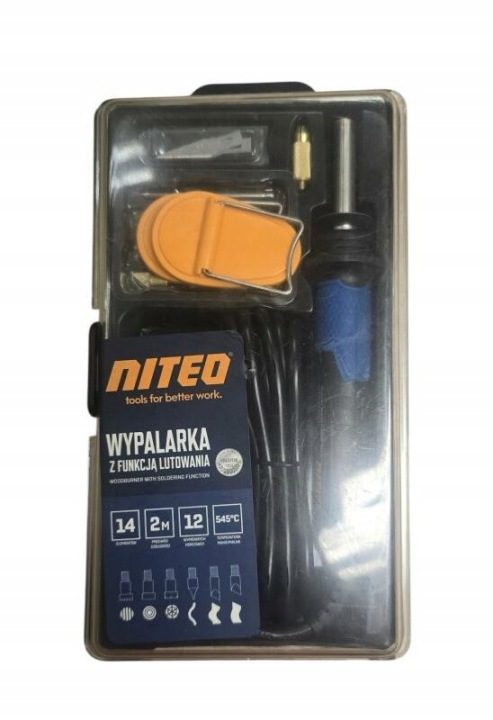 Wypalarka Паяльник grzałkowa (oporowa) Niteo Tools 30 Вт + groty в наборе, фото 1