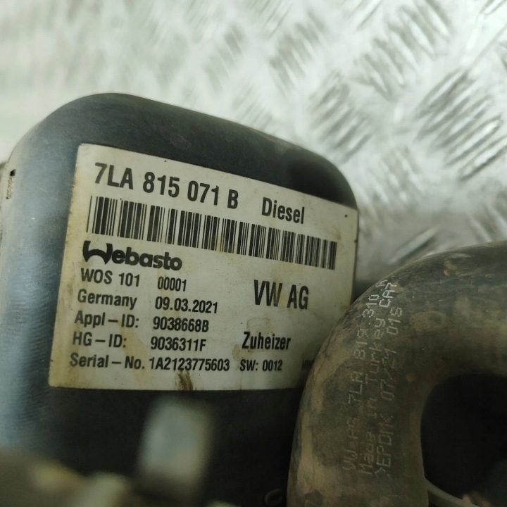 WEBASTO VW TRANSPORTER VI (T6) ФУРГОН (SGA, SGH) 9038668B 27502121 2.0L, фото 7