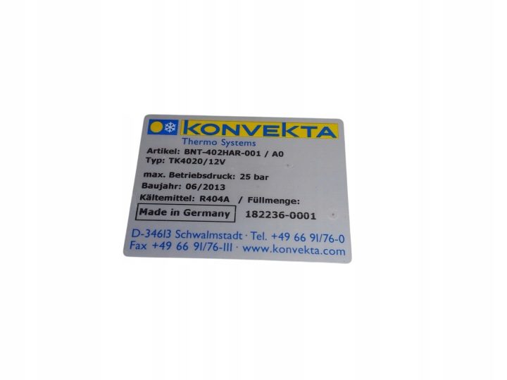 Агрегат холодильный рефрижератор Konvekta TK4020 TK4050 Jumer II 2.2 HDI 4HH, фото 5