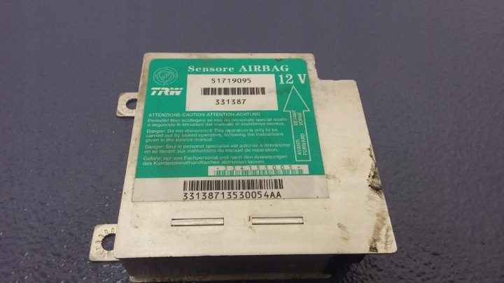 FIAT SEICENTO I 1.1B БЛОК УПРАВЛЕНИЯ ПОДУШЕК AIRBAG SRS 51719095, фото 4