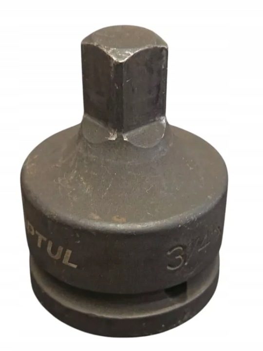 ПЕРЕХОДНИК УДАРНЫЙ 3/4" НА 1/2" 58 мм АДАПТЕР UDAR ДЛЯ НАСАДОК С ШАР TOPTUL, фото 3