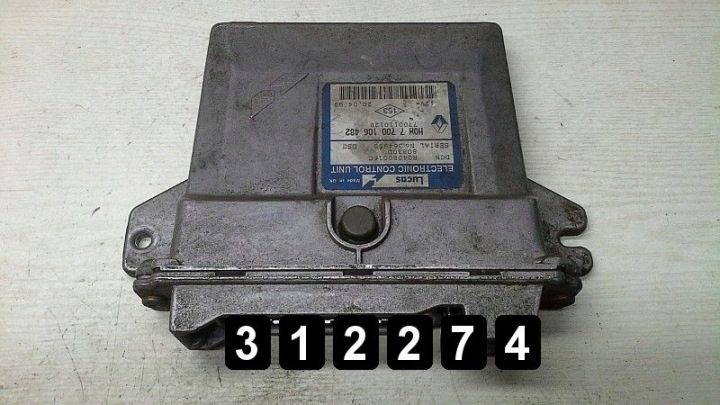1999 Renault Safrane ЭБУ R04080016C HOM7700106482, фото 1