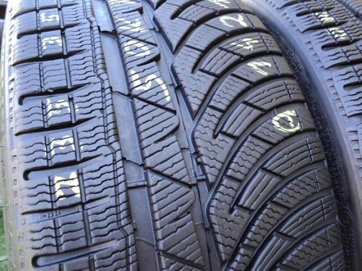 2× Шина зимняя Michelin Pilot Alpin 4 235/35R20 92 В сцепление на снегу (3PMSF), защита диска, усилитель (XL) N0 - Porsche, фото 4