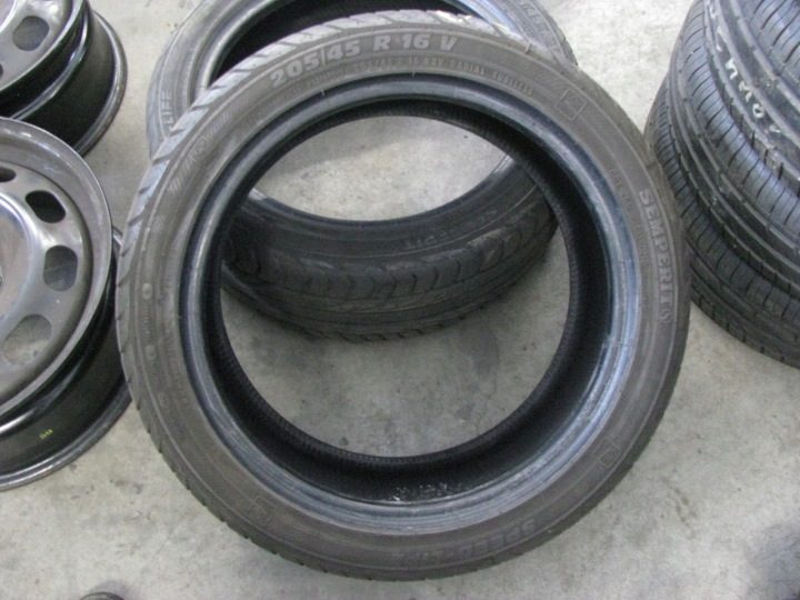 2× Шина летняя Semperit Speed-Life 205/45R16 83 В защита диска, фото 3