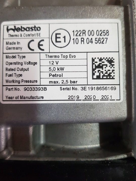 Автономный отопитель (Webasto) Audi A3 S3 8V 5Q0815005AJ, фото 9
