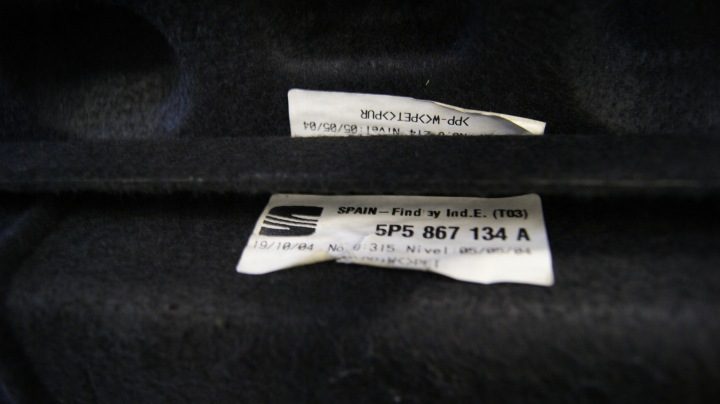 ПОЛКА ЗАДНЯЯ БАГАЖНИКА SEAT TOLEDO 3 5P5867769C 5P5867134A, фото 5