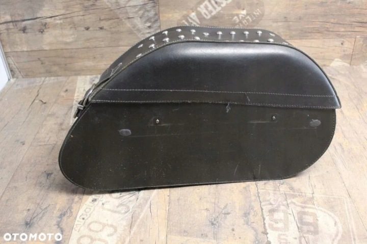 Honda Shadow Комплект Кожаный Кофр + Кофра Чоппер Cruiser - с ćwiekami, фото 3