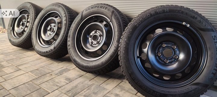 Колеса Зима Диска Skoda Karoq Octavia Yeti Touran Passat 205/60 R16 96H, фото 1