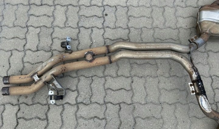 В СБОРЕ ВЫХЛОП PORSCHE MACAN ТУРБО 95B 3,6 95B253611N 95B253612B, фото 16