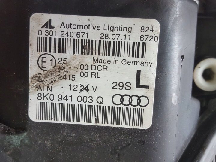 AUDI A4 B8 08-11r ФАРА КСЕНОН LED ЛЕВЫЙ ПЕРЕДНИЙ АНГЛИЯ 8K0941003Q, фото 7