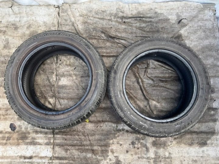 2× Шина зимняя Dunlop SP Winter Sport 3D 205/55R16 91 H сцепление на снегу (3PMSF), защита диска MO - Mercedes-Benz, фото 6